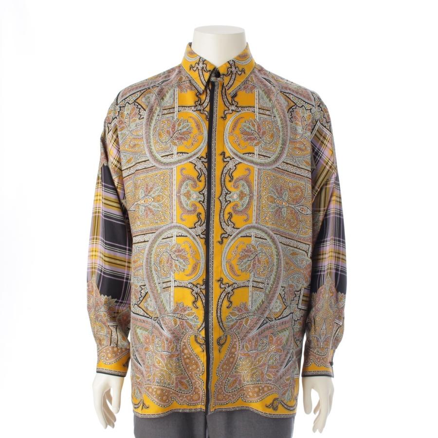 GIANNI VERSACE ジャンニ・ヴェルサーチェ シルク 総柄 ブラウス