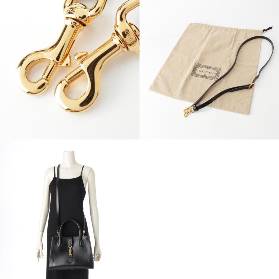 【GUCCI】グッチ美品✨ジャッキー ゴールドチェーンショルダーバッグ✨黒 GUCCI（グッチ） ジャッキー1961 レザー ミディアム 2way ショルダー