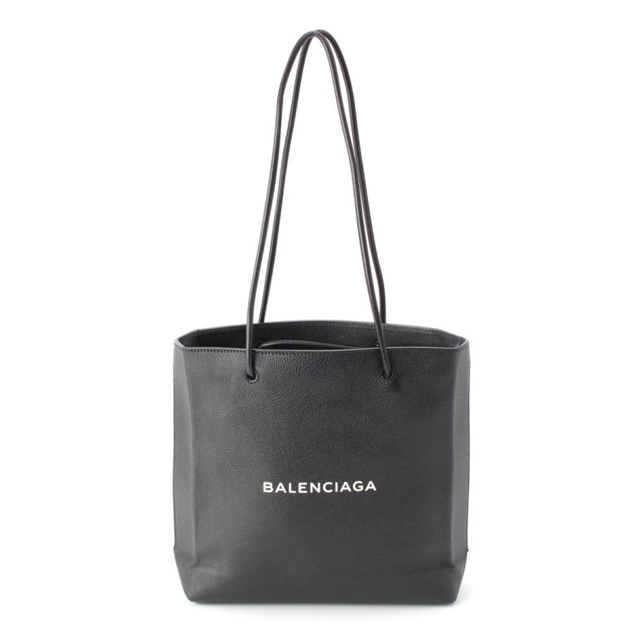 バレンシアガ ショッピング トートバッグ ロゴ レザー ブラック 491660 BALENCIAGA（バレンシアガ） レザー ロゴ ショッピングバッグ トート