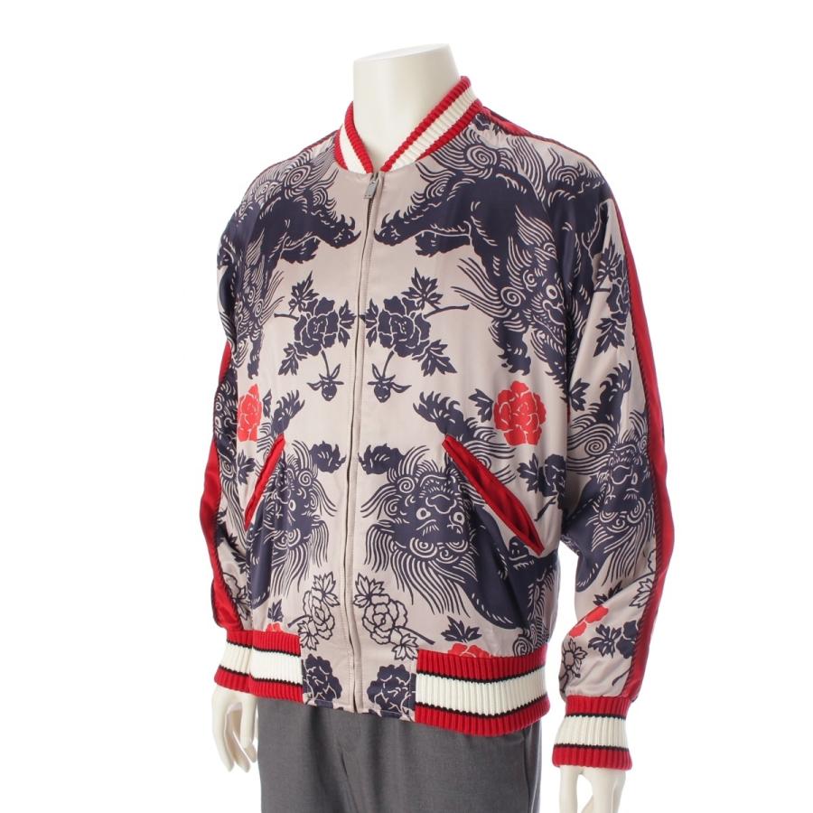 GUCCI（グッチ） 16年 カタカナロゴ スカジャン 460820 レッド 48