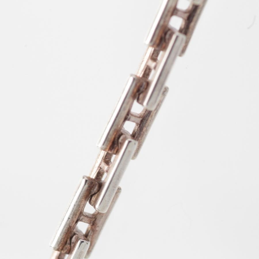 HERMES チェーンネックレス　50mm シルバー925 ビンテージ HERMES - 【美品】エルメス ヴィンテージ ネックレス シルバー 喜平