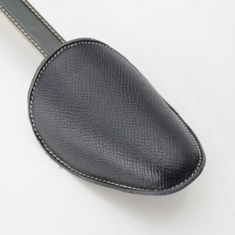 エルメス レザー シューズ シューキーパー ファッション雑貨 ブルー  