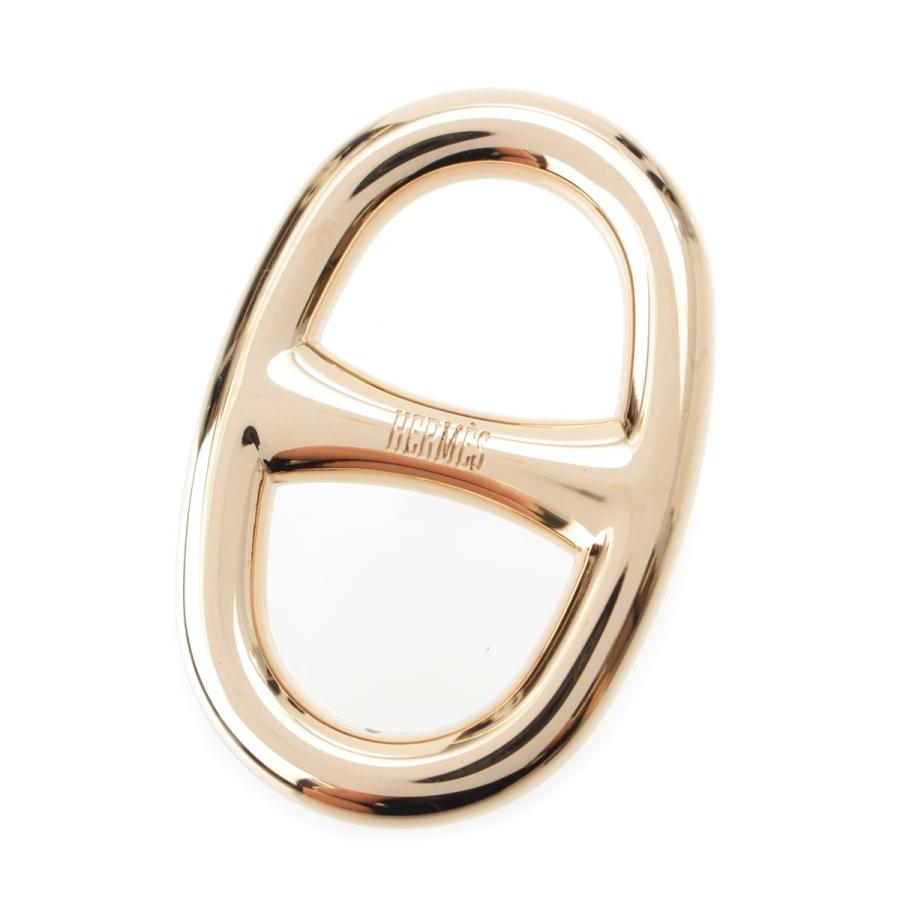 エルメス　HERMES　シェーヌダンクル　スカーフリング　GP　ゴールド　極美品 中古】エルメス HERMES ルカデシェーヌダンクル スカーフリング