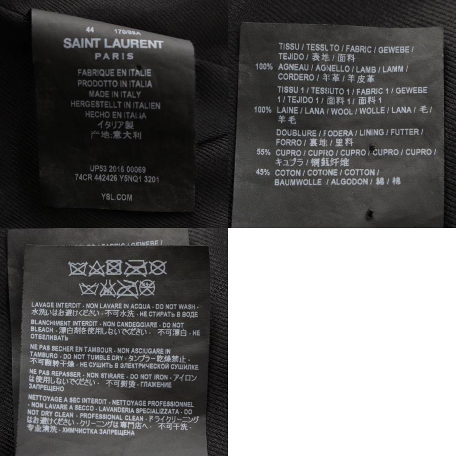 サンローラン 16AW エディ期 ラムレザー テディ ヴィンテージ加工