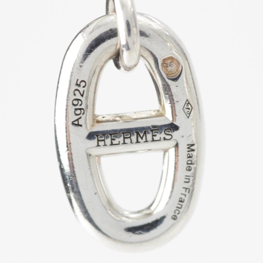 HERMES（エルメス） シェーヌダンクル ファランドールMM ピアス Ag925