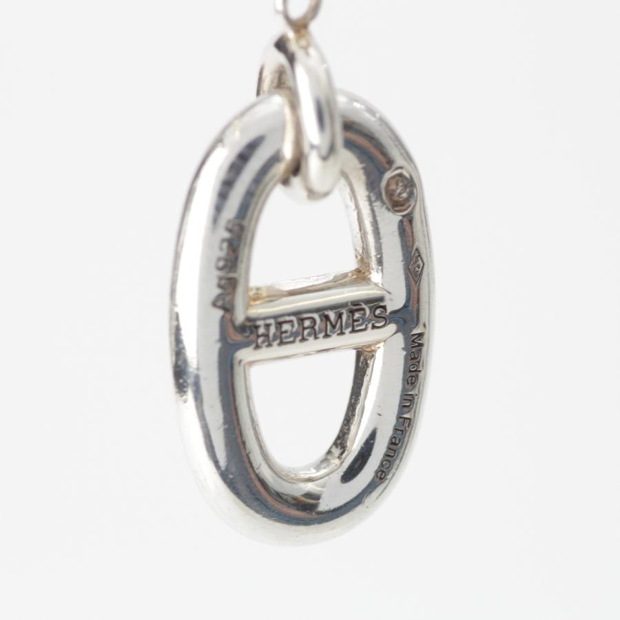 HERMES（エルメス） シェーヌダンクル ファランドールMM ピアス Ag925