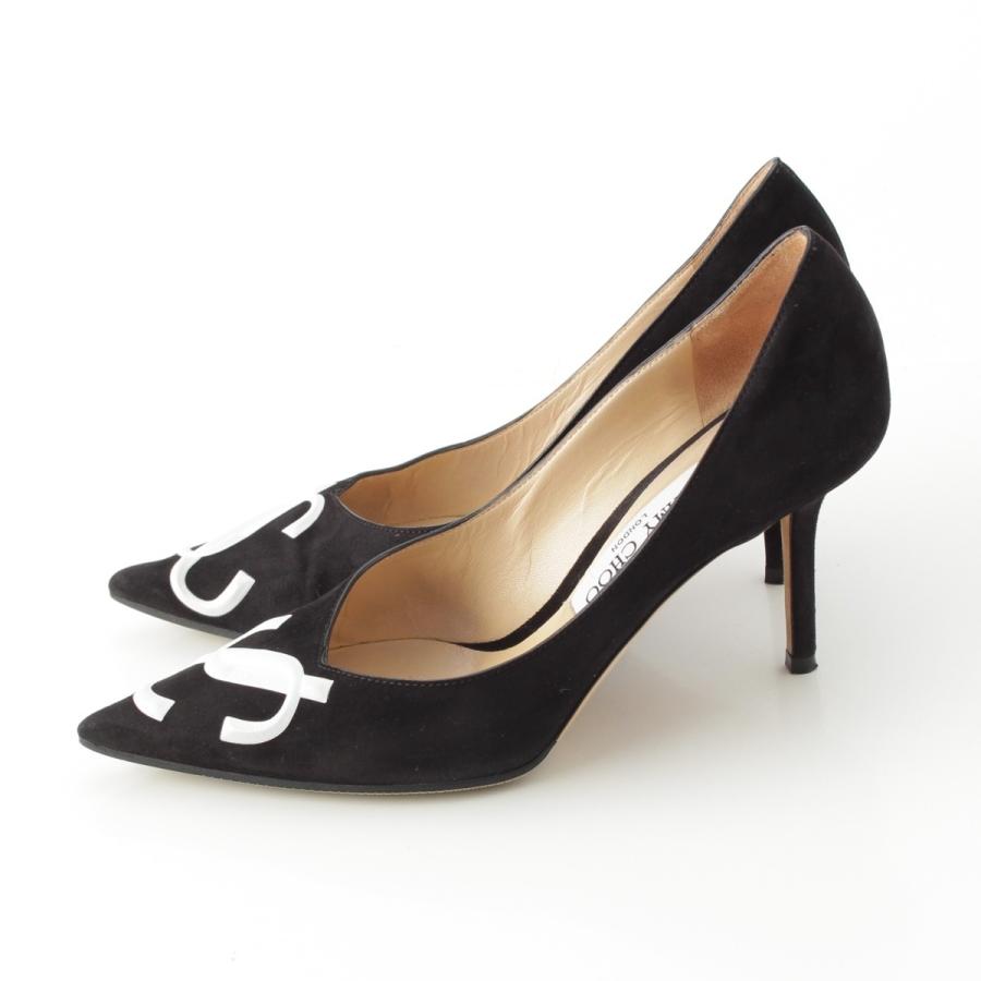 JIMMY CHOO（ジミーチュウ） LOVE 85 スエード JC ロゴ ポインテッド