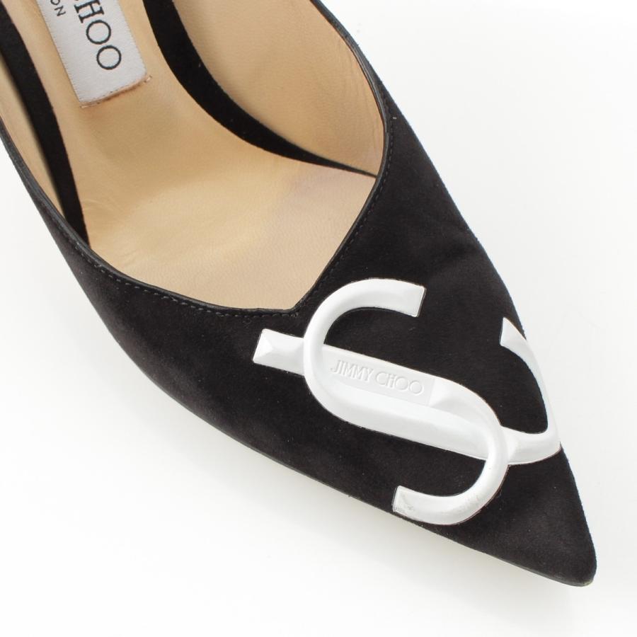 JIMMY CHOO（ジミーチュウ） LOVE 85 スエード JC ロゴ ポインテッド