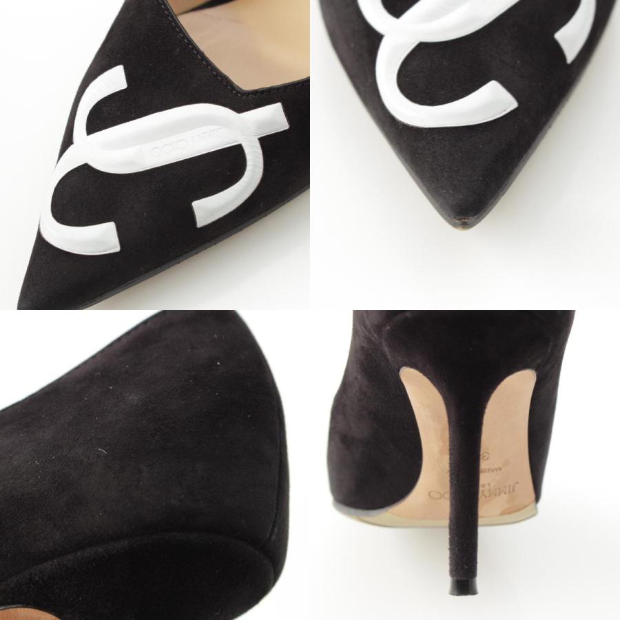 JIMMY CHOO（ジミーチュウ） LOVE 85 スエード JC ロゴ ポインテッド