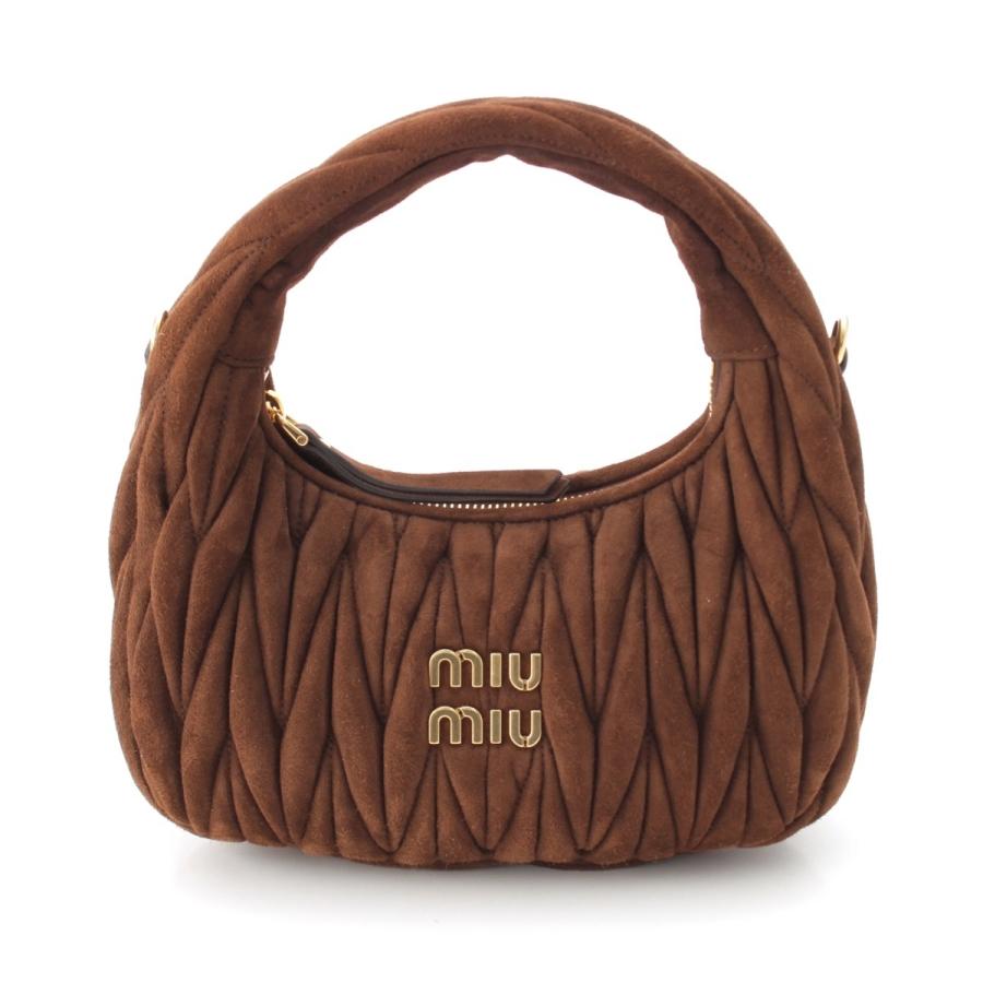 miu miu（ミュウミュウ） ワンダー マテラッセ スエード ロゴ 2way