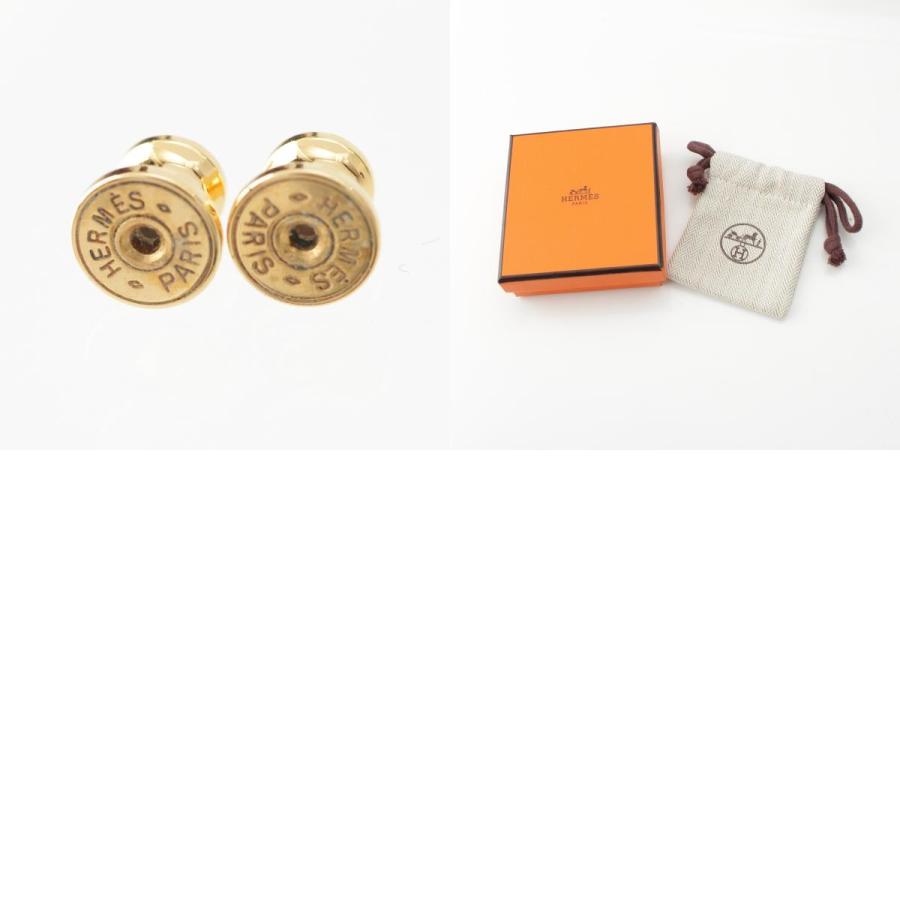 エルメス ミニ ポップアッシュH ピアス ホワイト ゴールド【中古