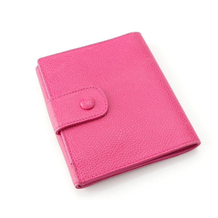 CHANEL（シャネル） キャビアスキン デカココ ココマーク 二つ折り財布