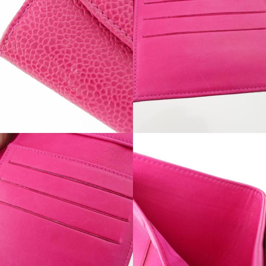 CHANEL（シャネル） キャビアスキン デカココ ココマーク 二つ折り財布