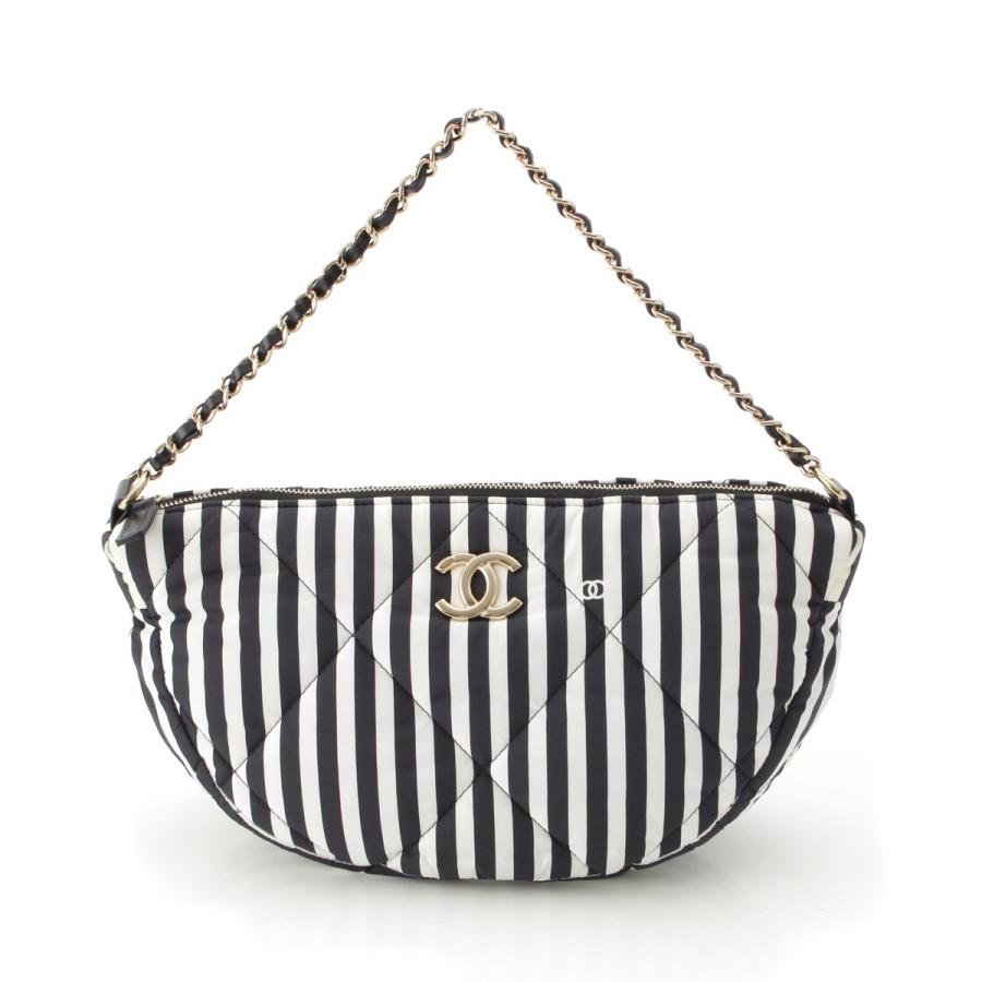 CHANEL シャネル　ストライプ キャンバス ハンドバッグ CHANEL（シャネル） ココビーチ ラージ ホーボー ストライプ ワン