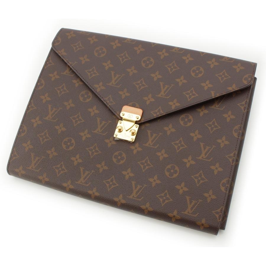 LOUIS VUITTON（ルイ・ヴィトン） レザー モノグラム フォルダー
