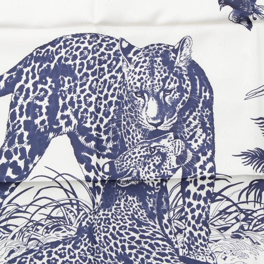 HERMES（エルメス） カレ90 ジャングル・ラブ シルク スカーフ