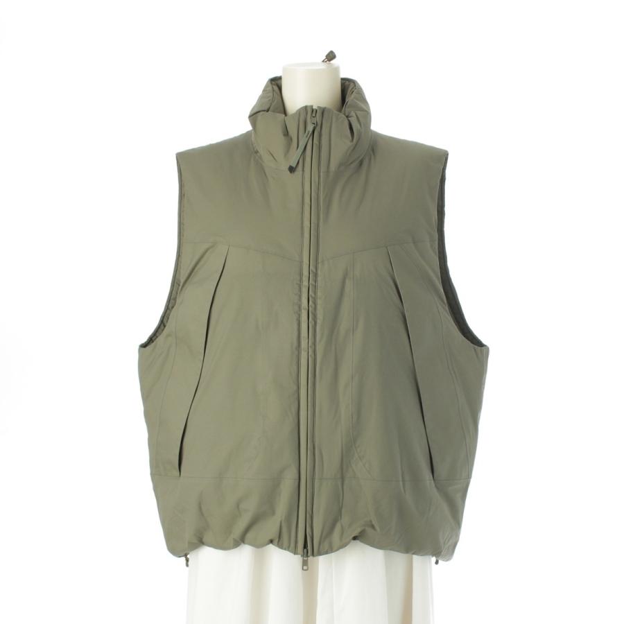 HYKE（ハイク） PERTEX PUFF VEST ダウンベスト カーキ 1 SMALL【中古