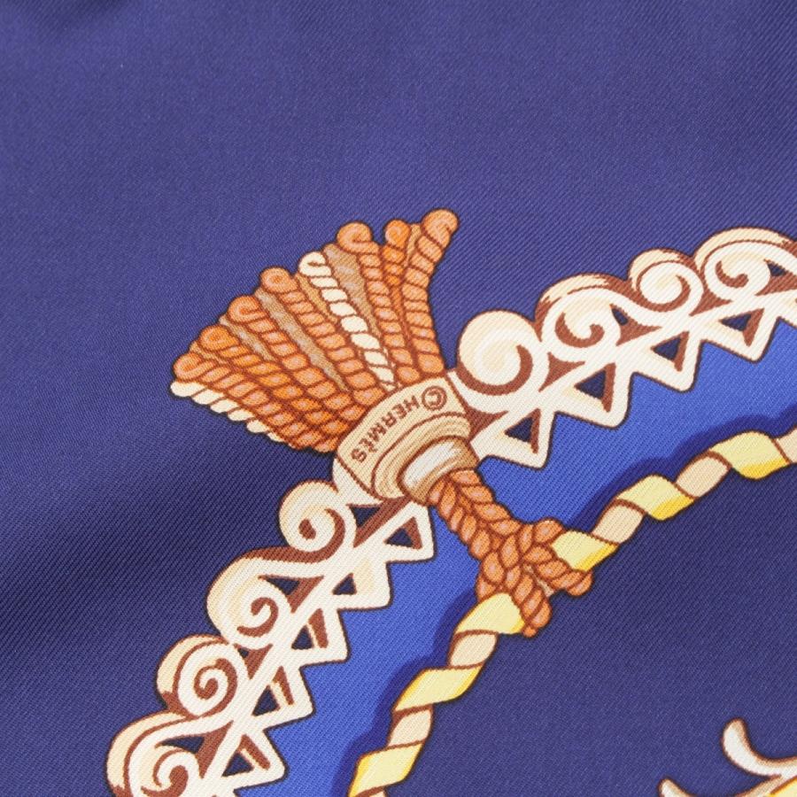 HERMES（エルメス） カレ90 PAPEROLES パプロール 馬車と貴族 シルク