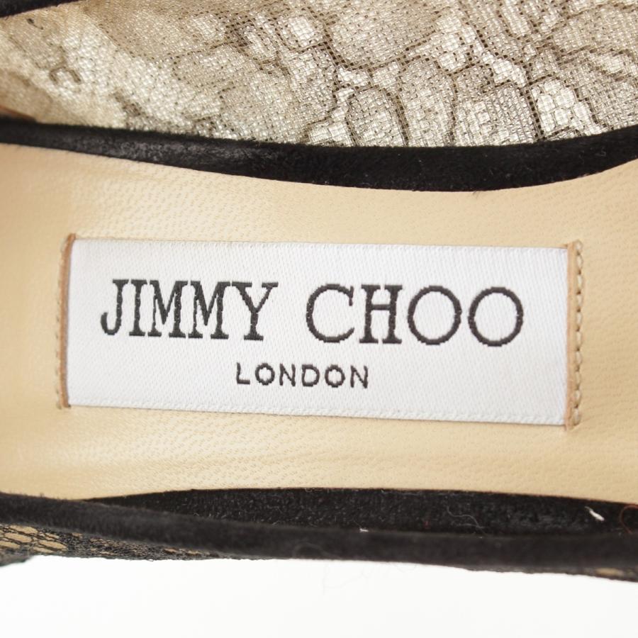 JIMMY CHOO（ジミーチュウ） レース ヒール パンプス ブラック 36