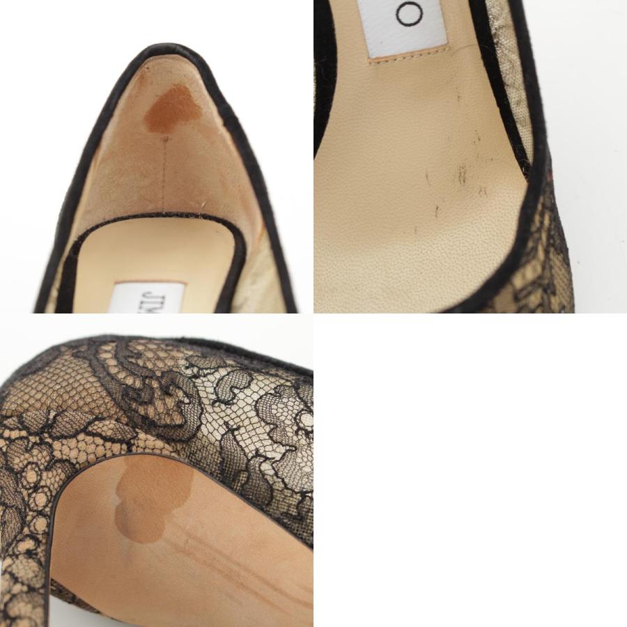 JIMMY CHOO（ジミーチュウ） レース ヒール パンプス ブラック 36