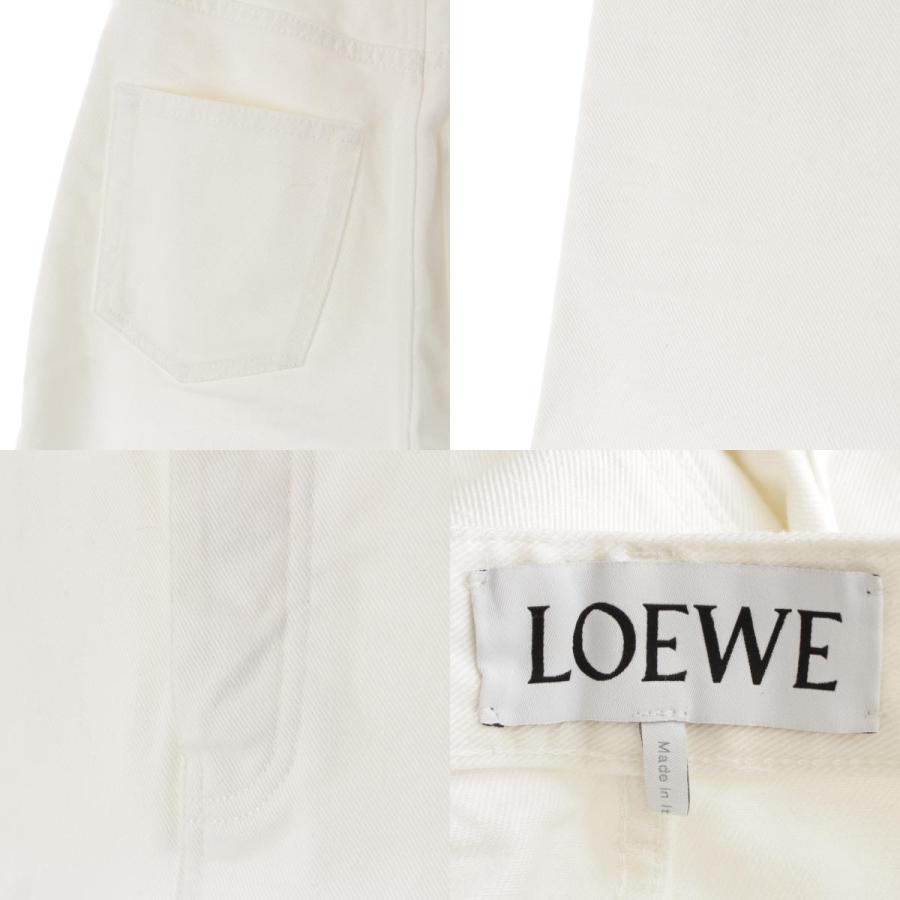 LOEWE（ロエベ） 24年 コットン ボタンフライ ワイド デニム パンツ