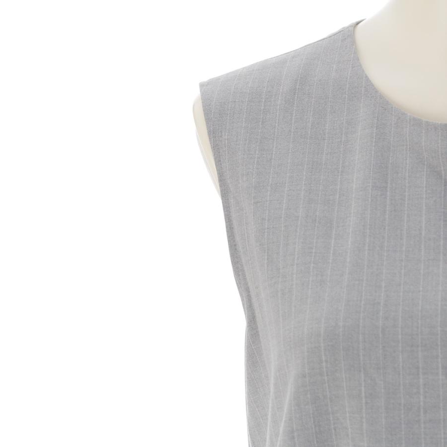 ADEAM（アディアム） 24FW Jill Dress レース切替 ストライプ 