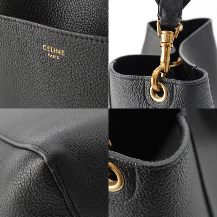 CELINE（セリーヌ） サングルバケット レザー ショルダーバッグ
