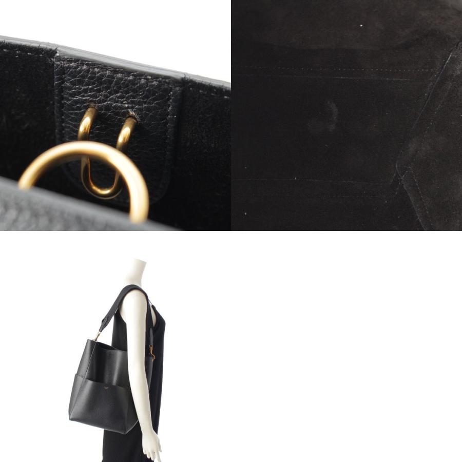 CELINE（セリーヌ） サングルバケット レザー ショルダーバッグ