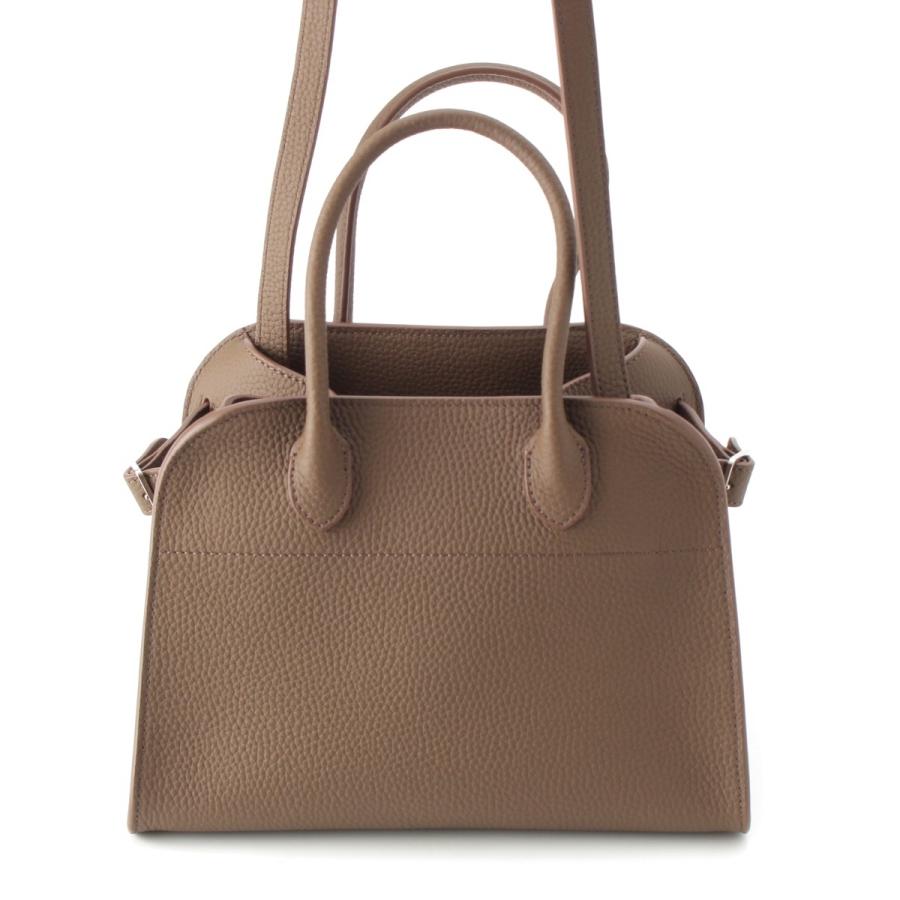 The Row ザ・ロウ マルゴー15 レザー バッグ シルバー金具 THE ROW（ザ ロウ） マルゴー15 ハンドバッグ ブラック レザー