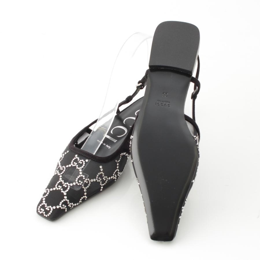 GUCCI（グッチ） GGクリスタル スリングバック ポインテッドトゥ