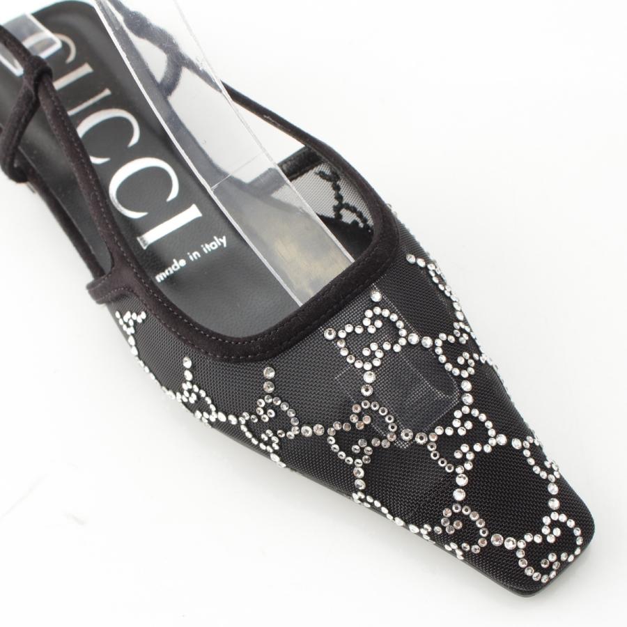 GUCCI（グッチ） GGクリスタル スリングバック ポインテッドトゥ