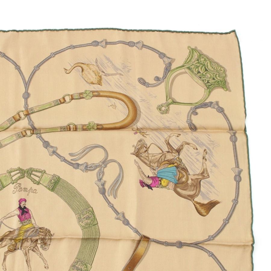 HERMES（エルメス） 23AW カレ70 シルク パンパ スカーフ ベージュ