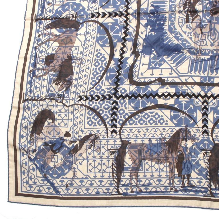 HERMES（エルメス） カレジェアン 140 Imprimeur Fou Charabia