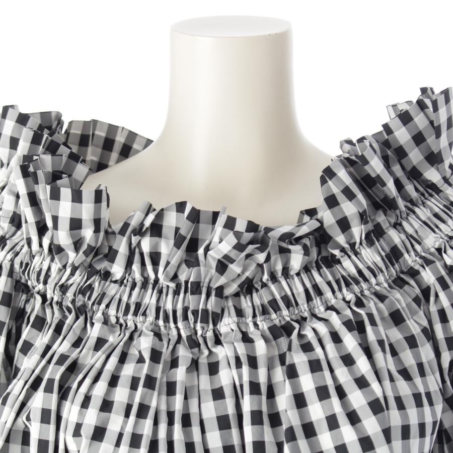 ヨリ yori キーネックフリルブラウス シャツ プルオーバー フレンチ