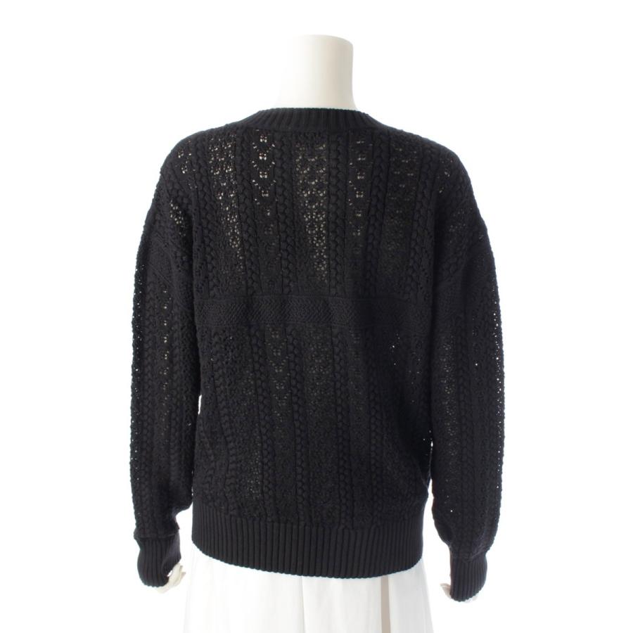 シャネル COCO BEACH ココビーチ ココマーク プルオーバー ニット セーター トップス P76925 ブラック 38【中古】 CHANEL（シャネル） COCO CEACH ココビーチ ココマーク プルオーバー