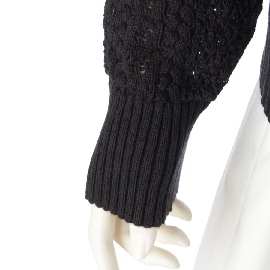 シャネル COCO BEACH ココビーチ ココマーク プルオーバー ニット セーター トップス P76925 ブラック 38【中古】 CHANEL（シャネル） COCO CEACH ココビーチ ココマーク プルオーバー