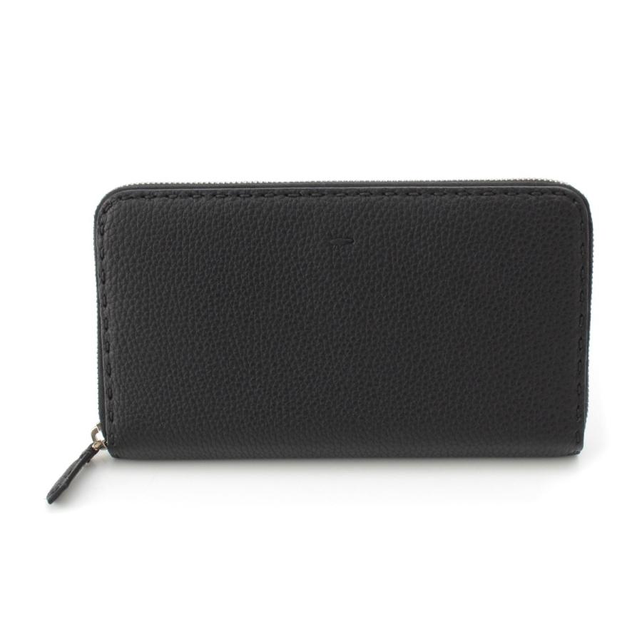 FENDI ブラック 長財布 FENDI（フェンディ） ラウンドジップ 長財布 ブラック【中古】 : www