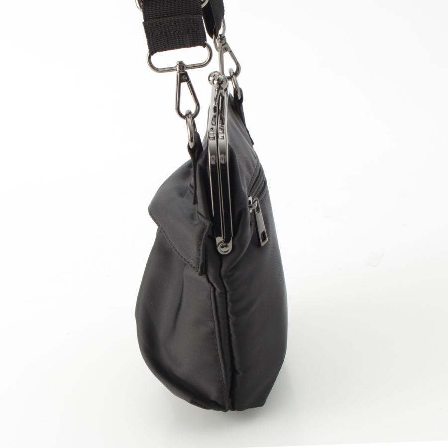 グラウンドワイ GroundY ナイロン がま口 ショルダーバッグ ブラック