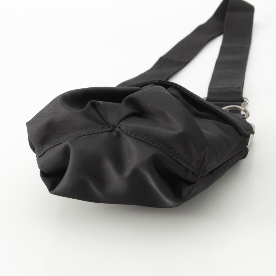 グラウンドワイ GroundY ナイロン がま口 ショルダーバッグ ブラック