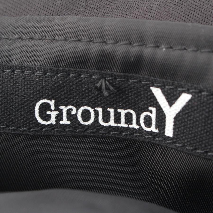 グラウンドワイ GroundY ナイロン がま口 ショルダーバッグ ブラック