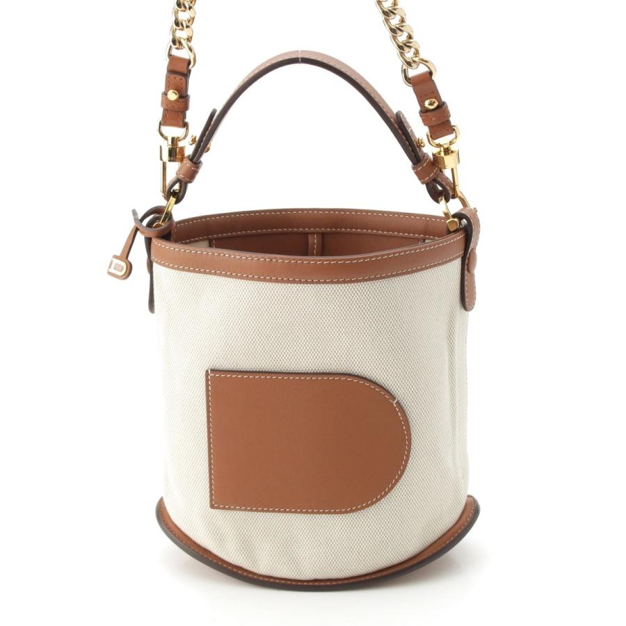 DELVAUX（デルヴォー） パン ミニバケット キャンバス コットン カーフ