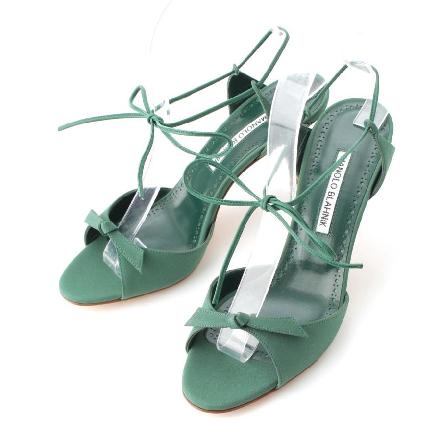 MANOLO BLAHNIK（マノロブラニク） POTASIA レザー オープントゥ