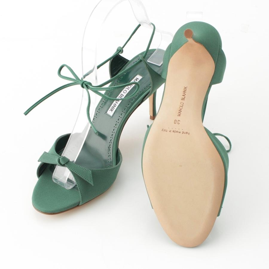 MANOLO BLAHNIK（マノロブラニク） POTASIA レザー オープントゥ