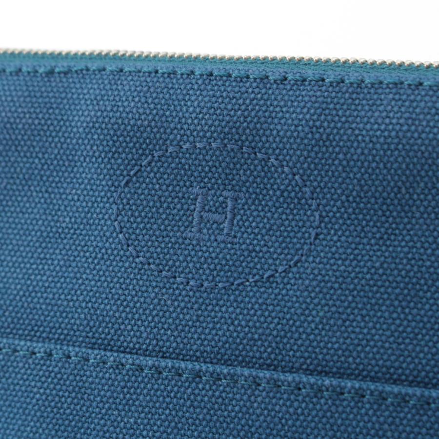 HERMES（エルメス） ボリード ミニミニ キャンバス ポーチ ブルー