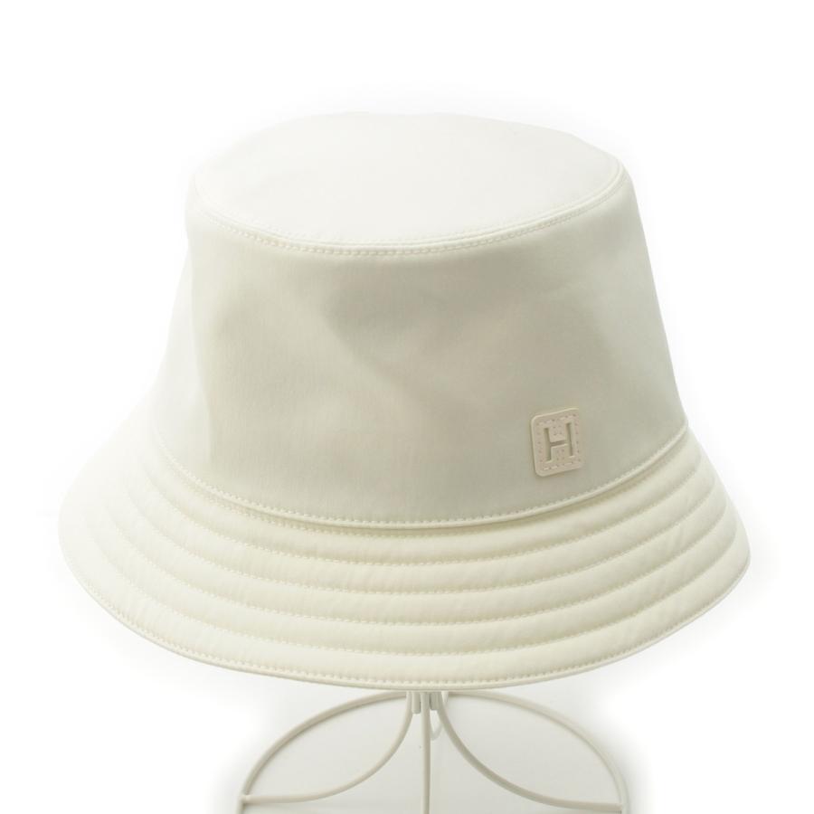 HERMES バケットハット 58cm ホワイト　エルメス HERMES（エルメス） コットン フレッド Hカット バケット ハット