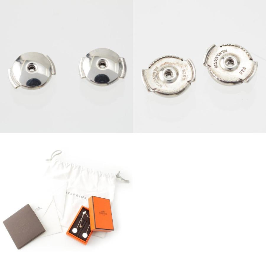 HERMES（エルメス） エクスリブリス PM Ag925 Au750PG ピアス シルバー