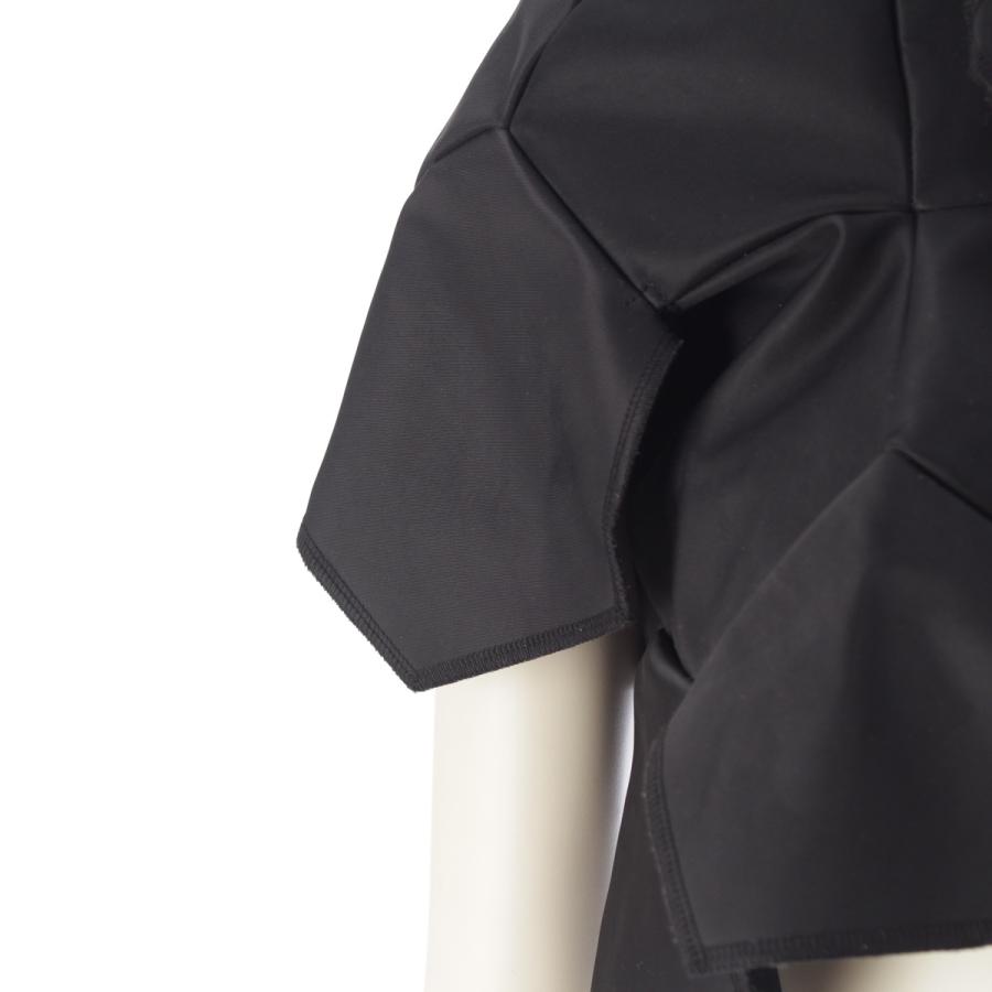 コムデギャルソン 多面体 変形 FOOTBALL TOPS フーデッド ベルクロ トップス GC-J040 ブラック S【中古】_5