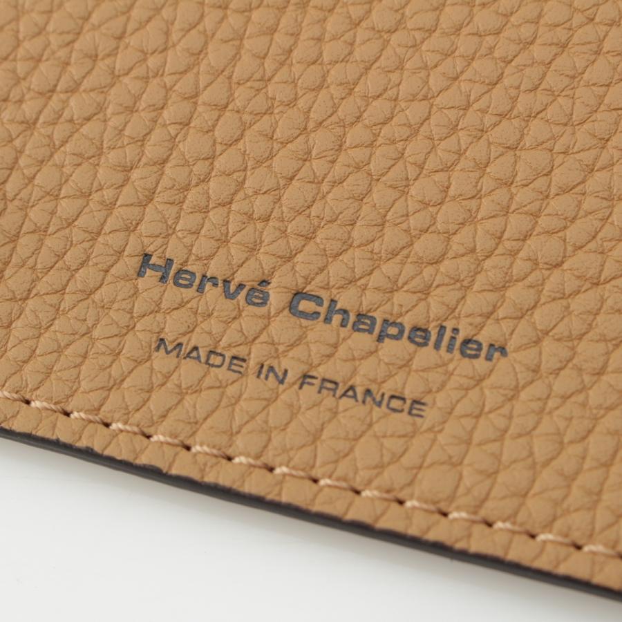 Herve Chapelier（エルベシャプリエ） レザー ロゴ ハンドルカバー