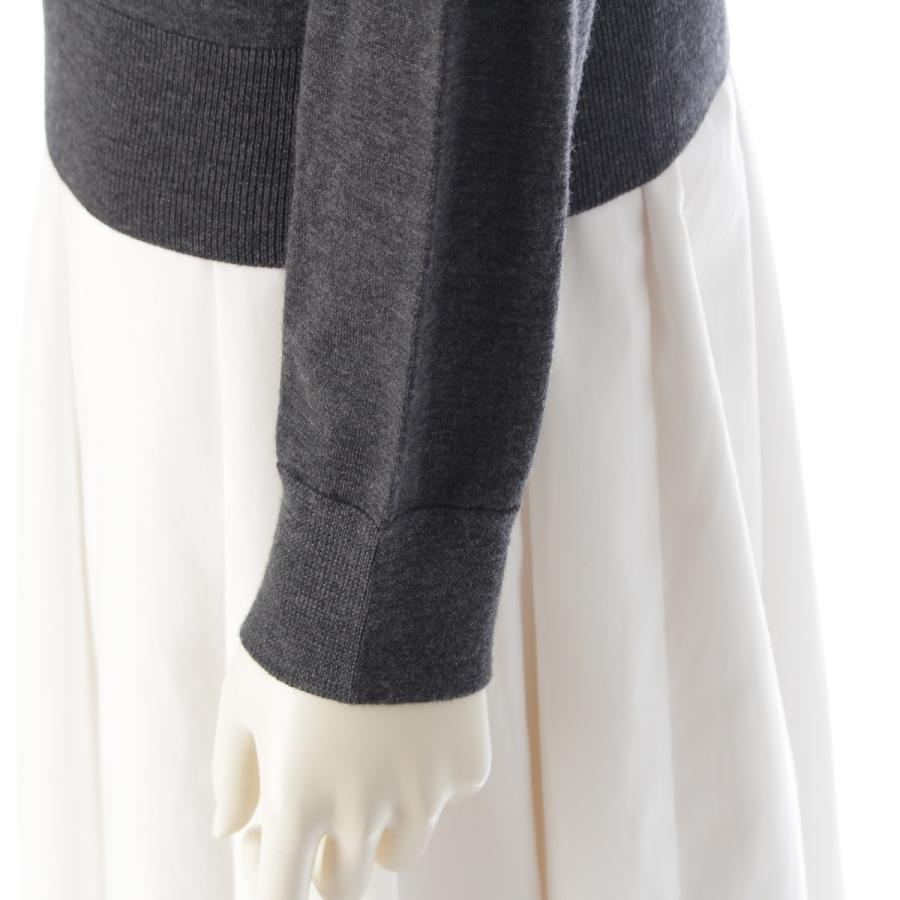 セリーヌ ウール ボートネック ニット ニット トップス 2A525395D グレー S【中古】 CELINE（セリーヌ） ウール ボートネック ニット ニット 2A525395D