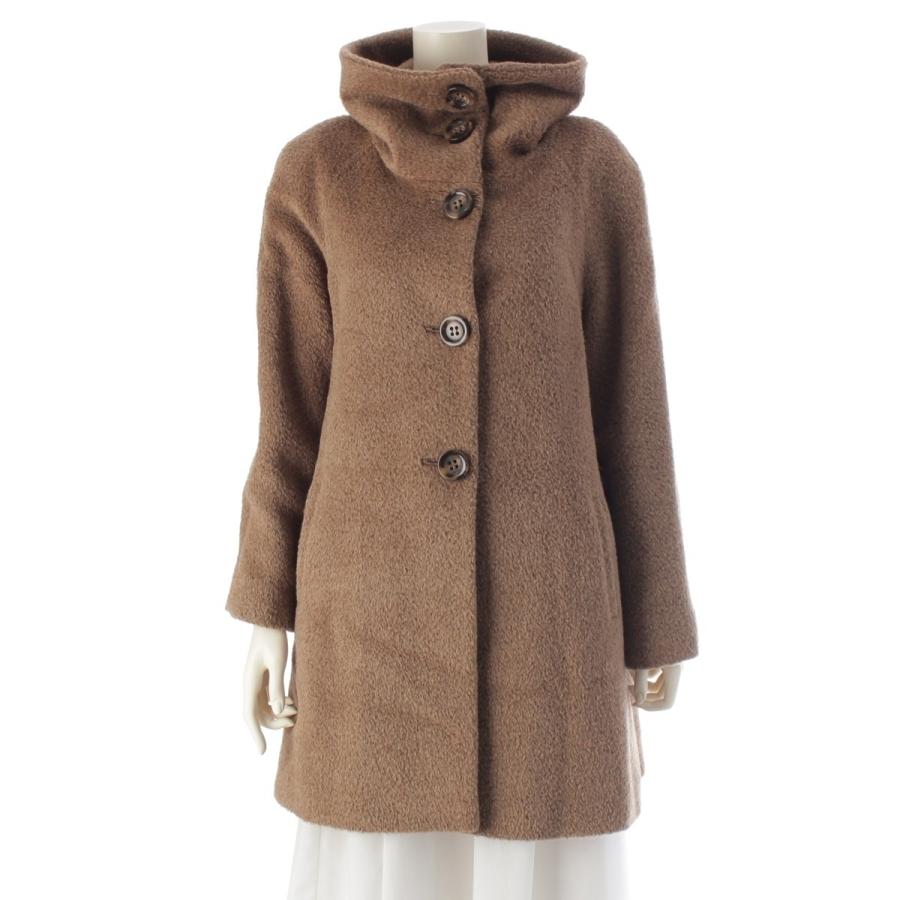 マックスマーラ ステューディオ アルパカ×ウール ジャギー コート